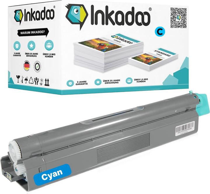 Produktbild Inkadoo Toner kompatibel zu Lexmark C925H2CG Toner, cyan Cyan (C)