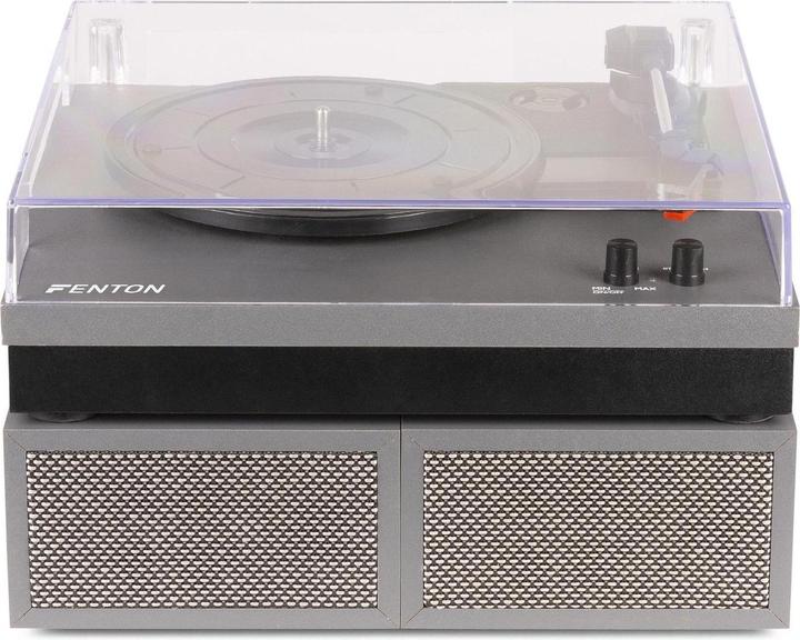 Produktbild Fenton Platenspeler met Bluetooth en Speakers - RP165G - Incl. Naald - Aluminium / zilver (Halbautomatisch)