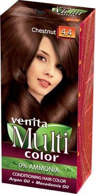Venita Multicolor Hair Care Dye 4.4 Chestnut Brown 100Ml (4.4 Kasztanowy Brąz)