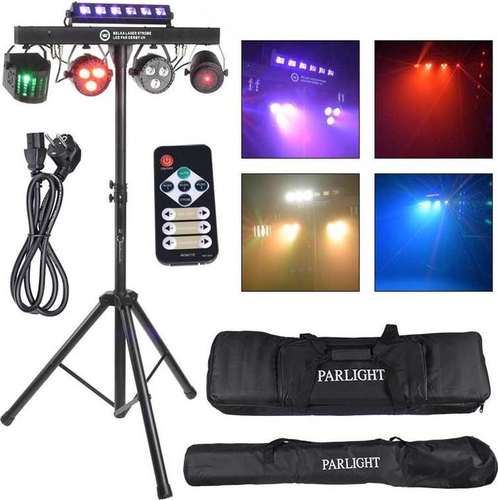 Light4Me Belka Laser Stroboskop LED Par Derby Uv I
