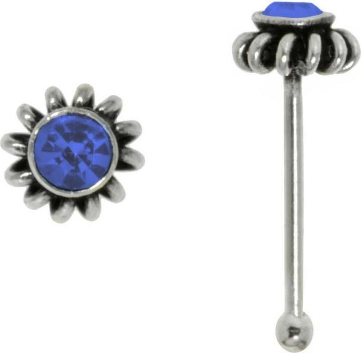 Bijouteria Nasenpiercing (Kristall, Silber 925)