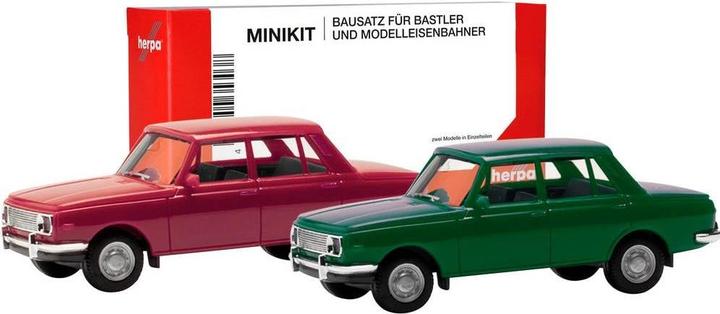 Immagine prodotto Herpa 013918-002 H0 PKW Modell Wartburg 353 '66, karminrot und atlantikgrün