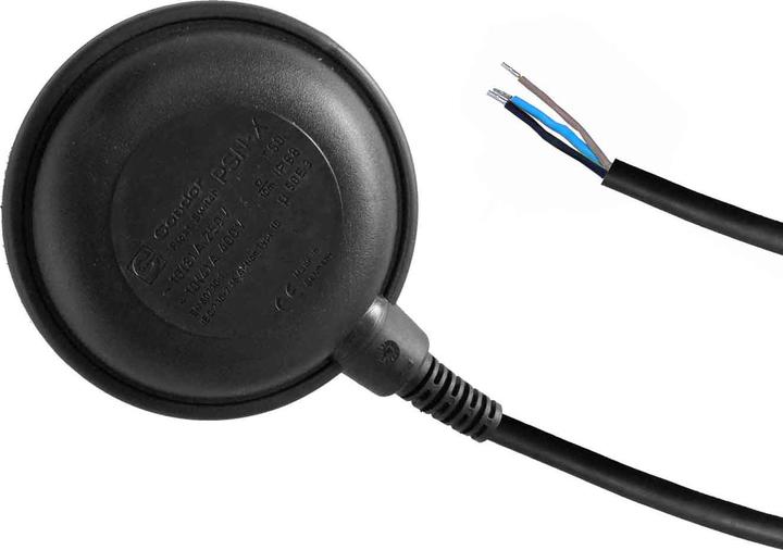 Actual product image Condor Werke Float switch 1W 5m 250V IP68 8A change fill/empty switch in the float