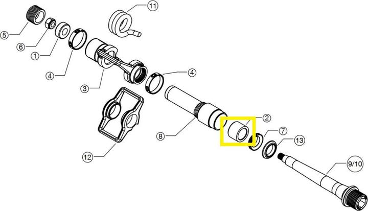 Actual product image Crankbrothers pedal bearing needle 10idx14odx12w