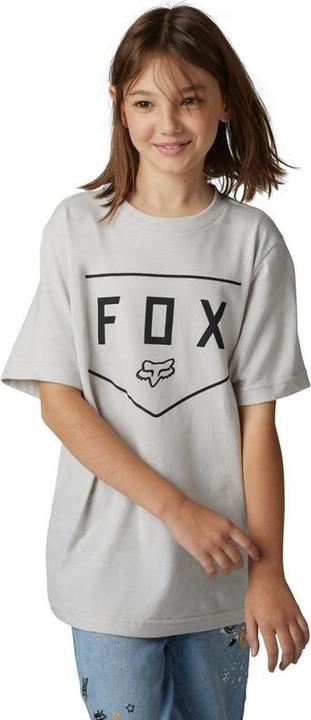 Fox Tee 23 Yth Shield Ss Lt Gry Ym (M)