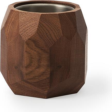 Image du produit Oakywood Geometric Pen Pot - Pot à crayons géométrique en bois - Noyer -