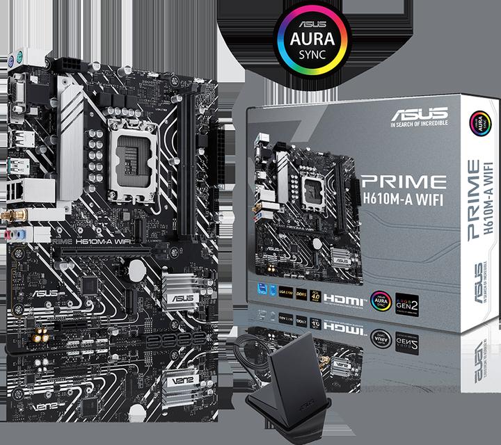 Produktbild ASUS PRIME H610M-A WIFI (LGA 1700, Intel H610, mATX)