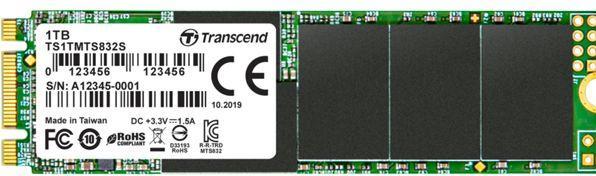 Actual product image Transcend Internal M.2 SATA SSD 2280 832S (1000 GB, M.2 2280)