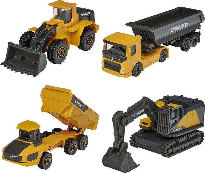 Actual product image Majorette Volvo work vehicles gift box