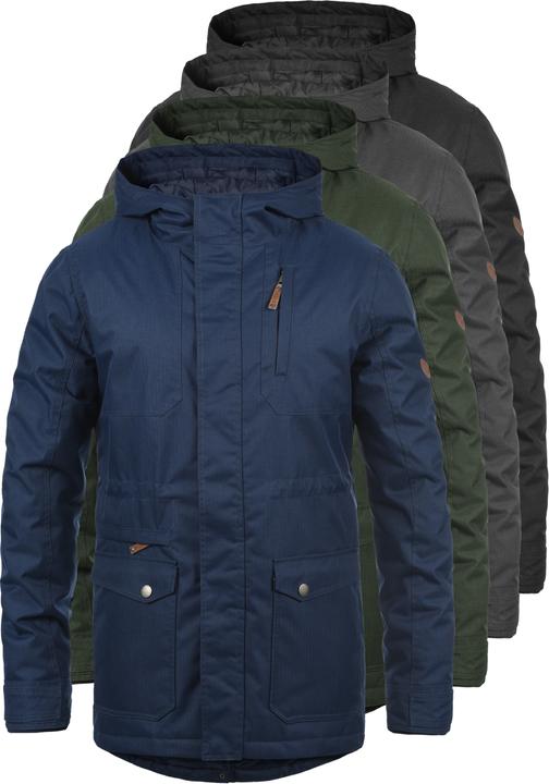 Immagine prodotto Solid Bello Giacca Lunga Invernale Giubbotto Parka All'Esterna Da Uomo Con Cappuccio (M)