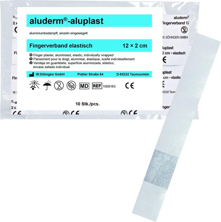 Actual product image Söhngen aluderm-aluplast finger bandage 12 x 2 cm, elastic (1 x)