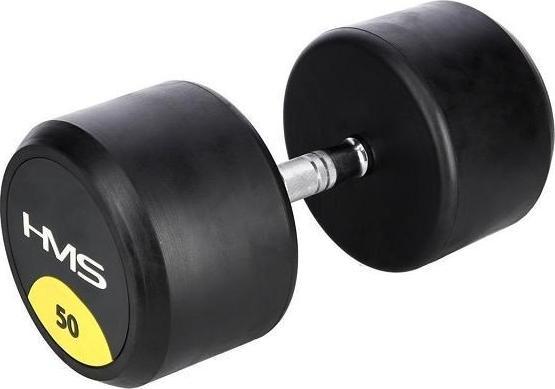 Actual product image HMS Hg Pro 50 kg Rubberised Dumbbells (1 x 50 kg)