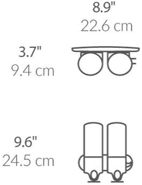 Actual product image Simplehuman Doppelspender