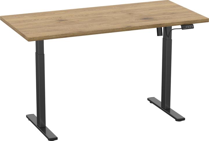 Produktbild VCM Schreibtisch verstellbar Lona 140x50 sw (140 x 50 x 120 cm)