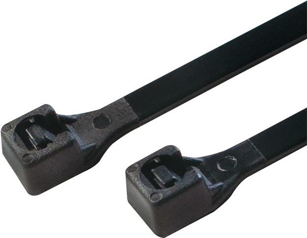 Produktbild LogiLink Kabelbinder 100 Stück, Länge: 100 mm, Stärke: 2,5 mm, schwar (Kunststoffkabelbinder, 100 mm, 100 Stk.)