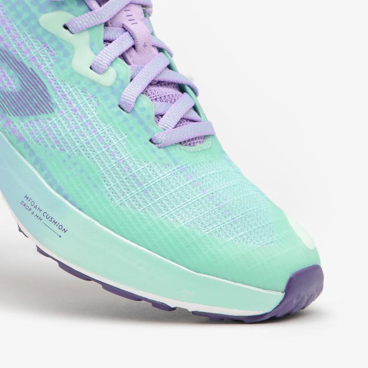 Kiprun Laufschuhe Kinder - K500 Fast grün/lila (35)