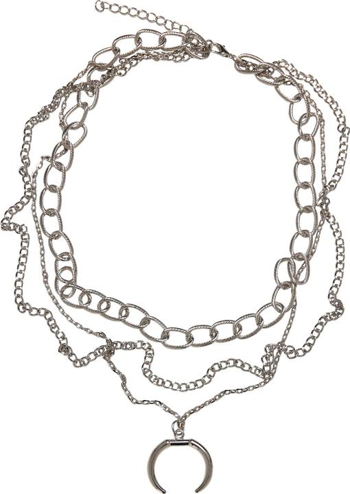 Urban Classics Open Ring Layering Necklace (Eisen, Zink)