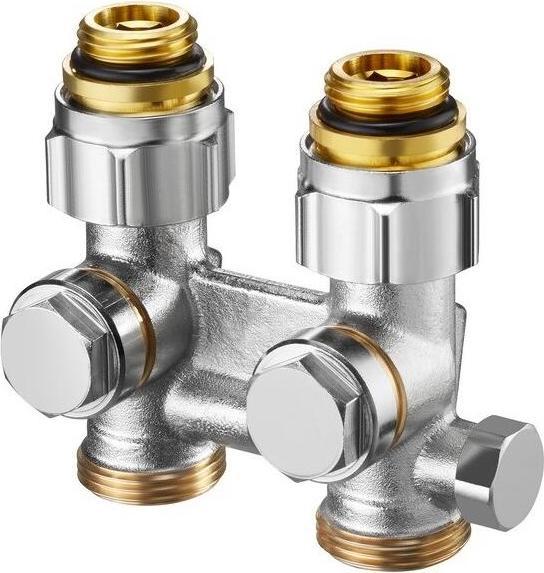 Produktbild Oventrop OV Absperrverschraubung ZBU Multiflex F 1/2Zoll AGx3/4Zoll AG Messing vernickelt