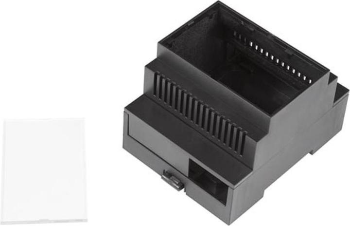 Actual product image Velleman Four Din Rail & Vented Box (Housing)