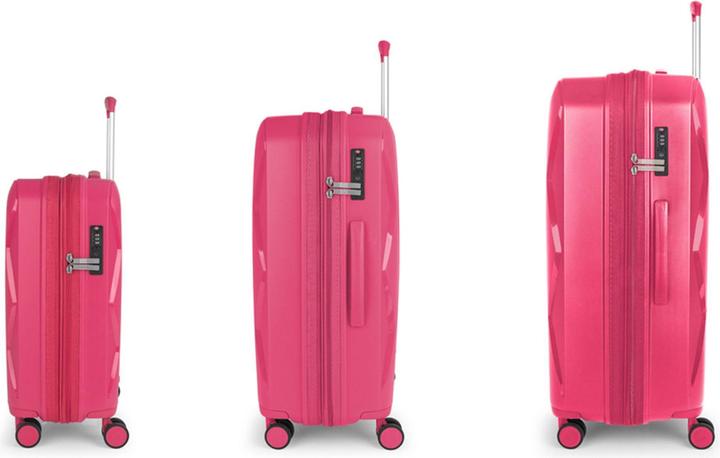 Actual product image Gabol Infinity 4 Rollen Kofferset 3-teilig mit Dehnfalte (219 l, XL (from 140l))