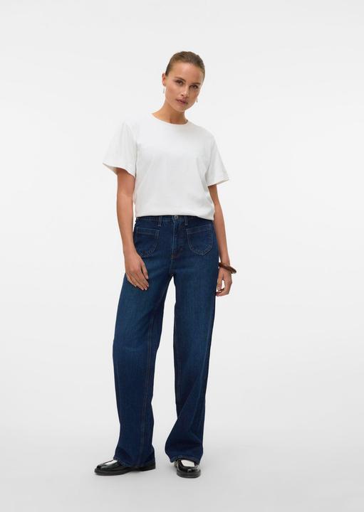 Actual product image Vero Moda VMTESSA Hohe Taille Weiter Beinschnitt Jeans Weit geschnitten (W26/L32)