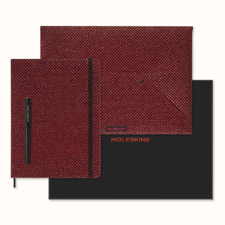 Image du produit Moleskine Shine boîte collector rouge calendrier semainier non daté, noir (30 x 25 cm, Anglais)