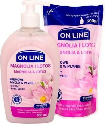 Productafbeelding On Line Vloeibare Zeepset Magnolia & Lotus 1000ml (Vloeibare zeep, 200 ml)