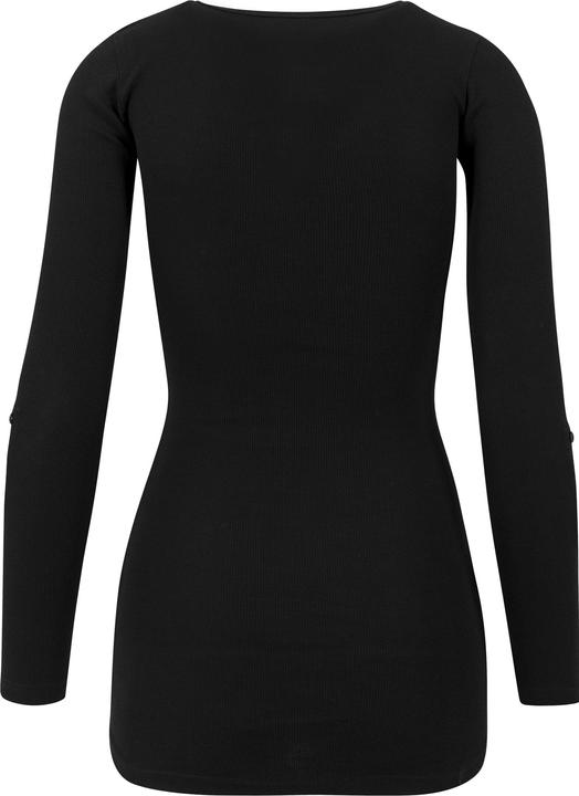 Immagine prodotto Urban Classics Tee lunga da donna con tasca a coste e risvolto (XS)