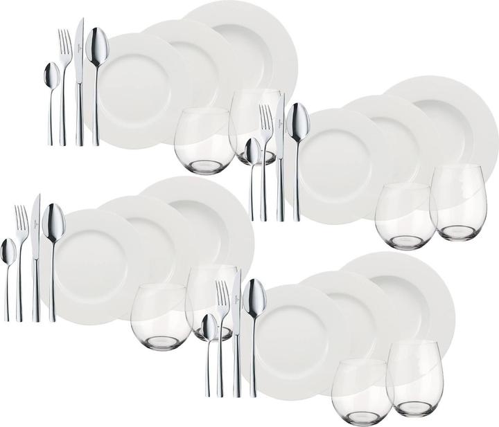 Actual product image Villeroy & Boch 4 Friends Set 36pcs Wonderful World White (36 Piece)