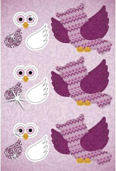 Produktbild Ursus Bastelset 3D Paper Decoration Eulen I