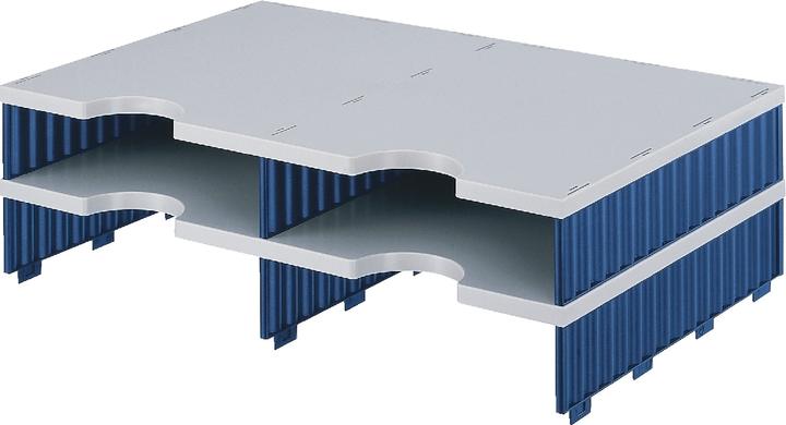 Produktbild Styro Erweiterungsmodule DUO doc/268120238, grau/blau, B485xH140xT331mm (A4)