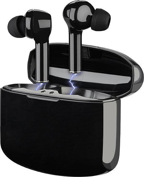 Produktbild Auvisio In-Ear-Stereo-Headset mit Bluetooth 5, Ladebox, 18 Std. Spielzeit (ANC, 120 h, Kabellos)