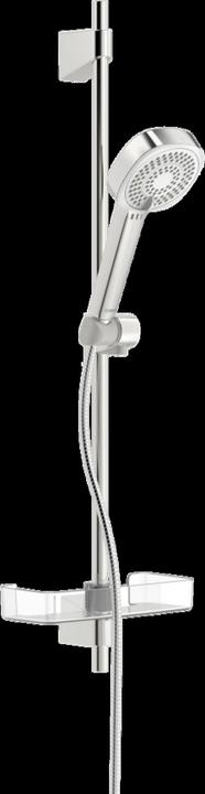 Hansa Hansabasicjet Style wall bar shower set, wall mounting, 3 jets, 720 mm, chrome (3 Beam types, 18 l/min)