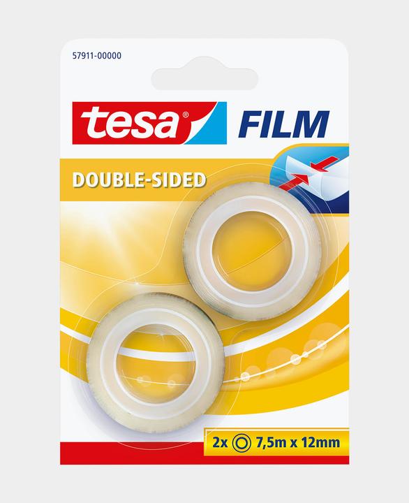 Produktbild tesa 2x tesafilm Doppelseitiges Klebeband, Fotofilm (15 mm)