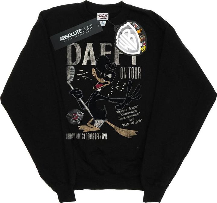Looney Tunes Daffy Duck Concert Sweatshirt (S)
