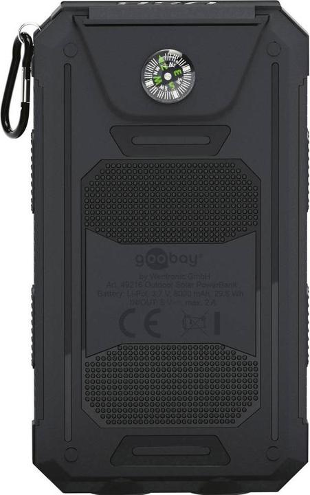 Image du produit Goobay Solar Outdoor (8000 mAh, 10 W, 29.60 Wh)