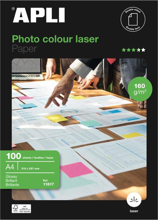 Produktbild Agipa Fotopapier für Drucker A4 (160 g/m², A4, 100 x)