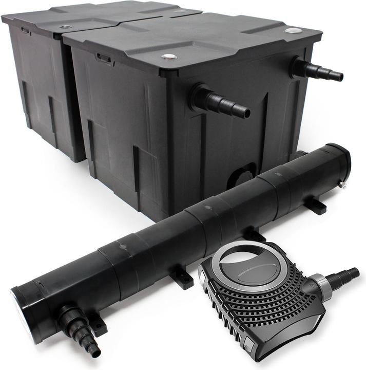 Wiltec Set: Bio Pond Filter 60000l 72W UVC Clarifier 80W Pond Pump