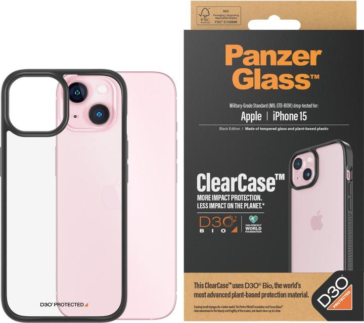Immagine prodotto PanzerGlass ClearCase con D3O iPhone 2023 6.1 (Apple iPhone 15)