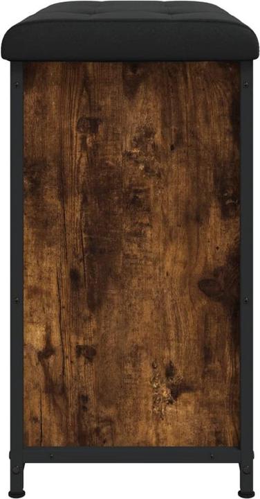Productafbeelding VidaXL Schoenbank met klep gerookt eiken 62x32x56 cm,Bank:,Kleur (62 x 32 x 56 cm)