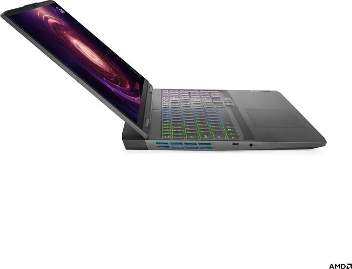 Actual product image Lenovo LOQ 16APH8 AMD Ryzen 7 7840HS 16inch 16GB 512GB SSD RTX4050 6GB W11H Storm Grey Qwerty (16", 16 GB, 512 GB, Eng. Int.)