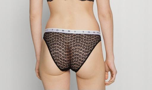 Immagine prodotto Tommy Hilfiger Intimo donna 3P stile bikini in pizzo, rosa Amour/blu scuro/nero, M (M)