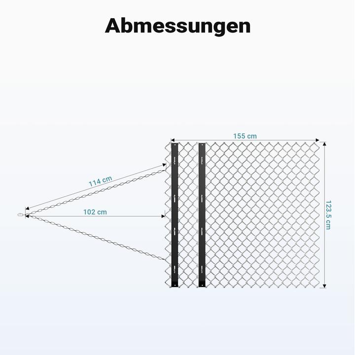 Produktbild Wiltec Wiesenegge 155x123,5cm Schleppegge Wiesenschleppe Rasentraktor Feldegge (Rasentraktor, Traktorzubehör)
