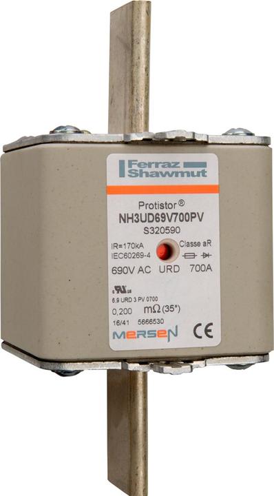 LIN S320590A NH fusibile con KK DIN 43620 URD = aR (Fusibile NH-DIN, 700 A)