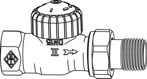 Immagine prodotto Heimeier Valvola termostatica, V-exact II DT d1 / 2 diritto
