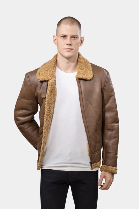Produktbild Göttig Lammfell Aviator B3 Lederjacke (S)