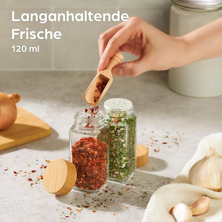 Praknu Gewürzgläser-Set (24 Stück) (0.12 l)