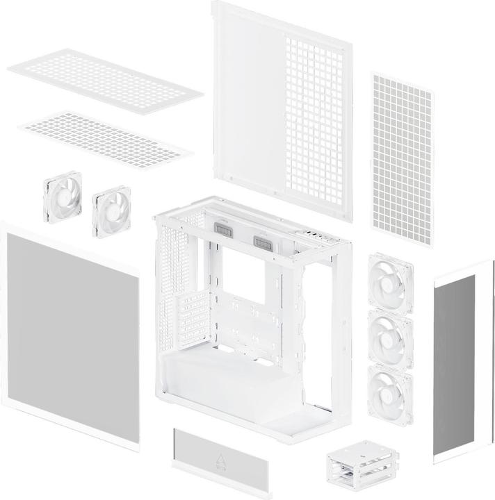 Produktbild Arctic Cooling PC-Gehäuse ACPCC00014A White, Unterstützte Mainboards (ATX)