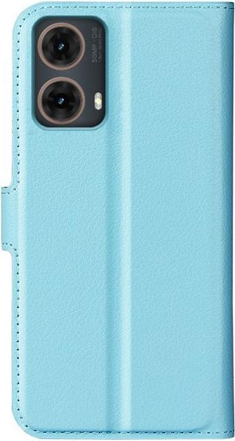 Actual product image MU Classic Litchi Leather Bookcover Series (Motorola Moto G85)