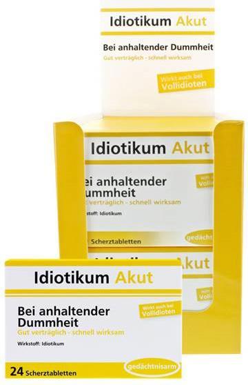 Produktbild Fasnacht Scherztabletten Idiotikum Akut